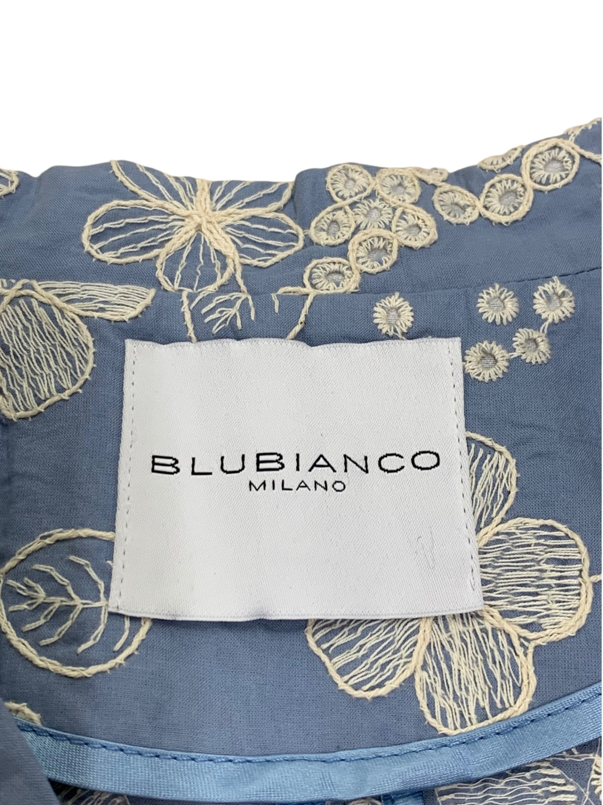 ブルービアンコ カットワーク刺繍ジャケット 0500309 9 ブルー 25SS レリアン ITNP1BPXCMXG