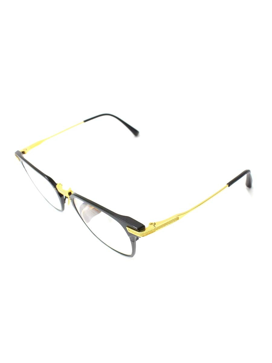 ディータ UNION DRX-2068-A-T メガネ 眼鏡 ブラック/ゴールド コンビフレーム フルリム ウェリントン IT7KKB8MTJUD