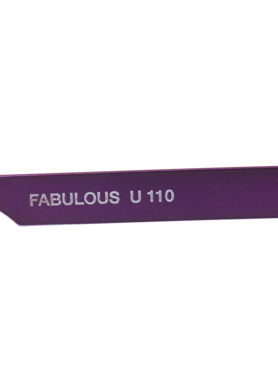 アンバレンタイン FABULOUS U110 メガネ パープル/ブラウン コンビフレーム フルリム スクエアシェイプ ITIB9VNQ6VOI 【SALE】