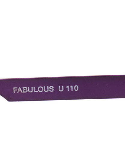 アンバレンタイン FABULOUS U110 メガネ パープル/ブラウン コンビフレーム フルリム スクエアシェイプ ITIB9VNQ6VOI 【SALE】