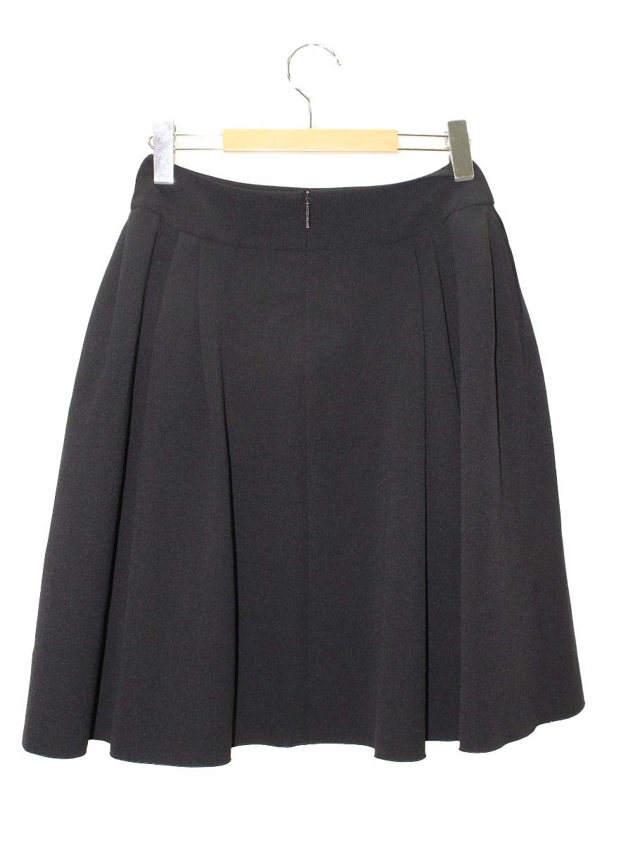 ルネ 6834180 スカート 36 ブラック タックフレア ITUY7D3K1IQ0 【SALE】