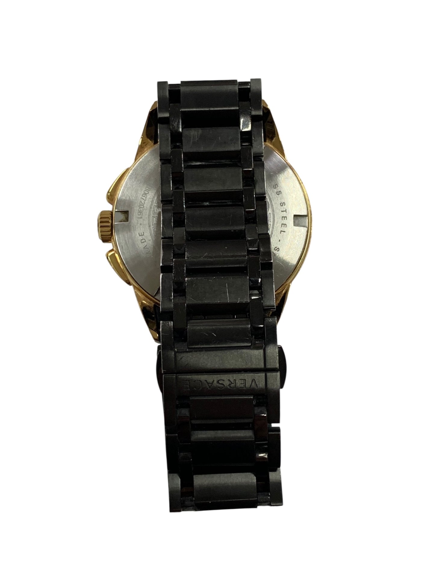 ヴェルサーチェ VEM8 腕時計 ブラック メデューサ クロノグラフ デイト ITD74F2J7KO0