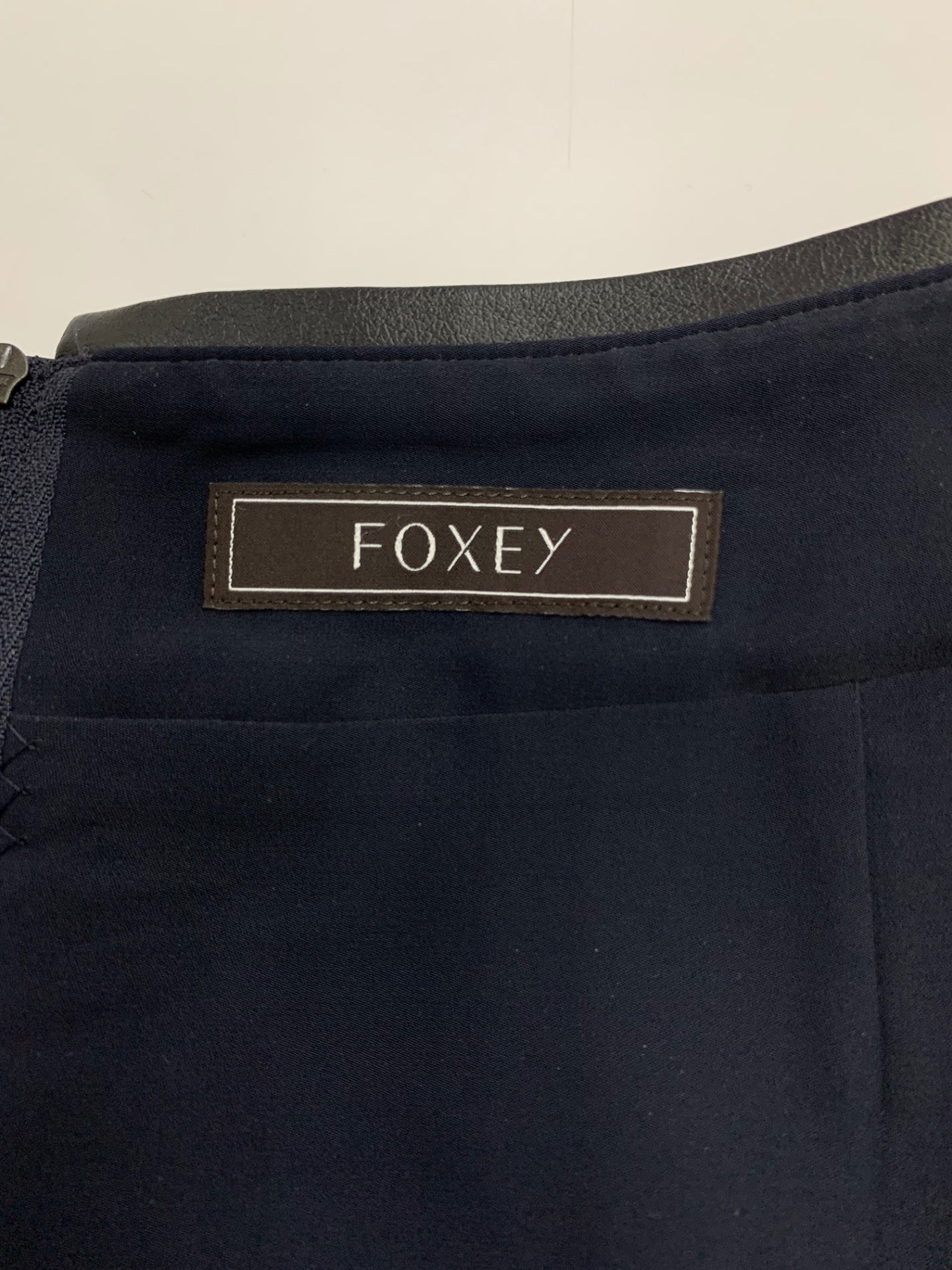 フォクシーブティック Powder Tweed 40423 スカート 40 ネイビー ITX2SY41A0K0