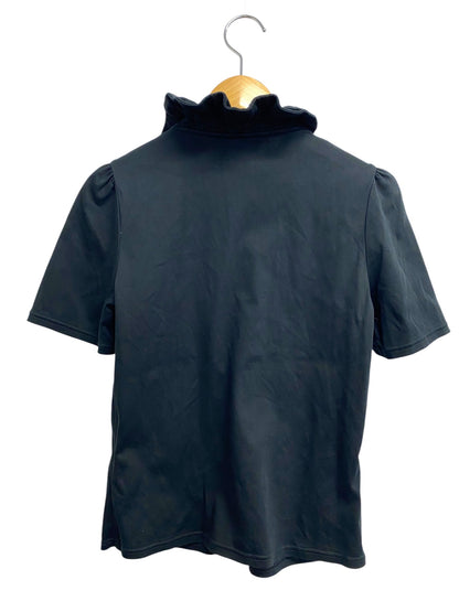エムズグレイシー 015345 Tシャツ カットソー 38 ブラック フリル ITYEMIB3S7DS