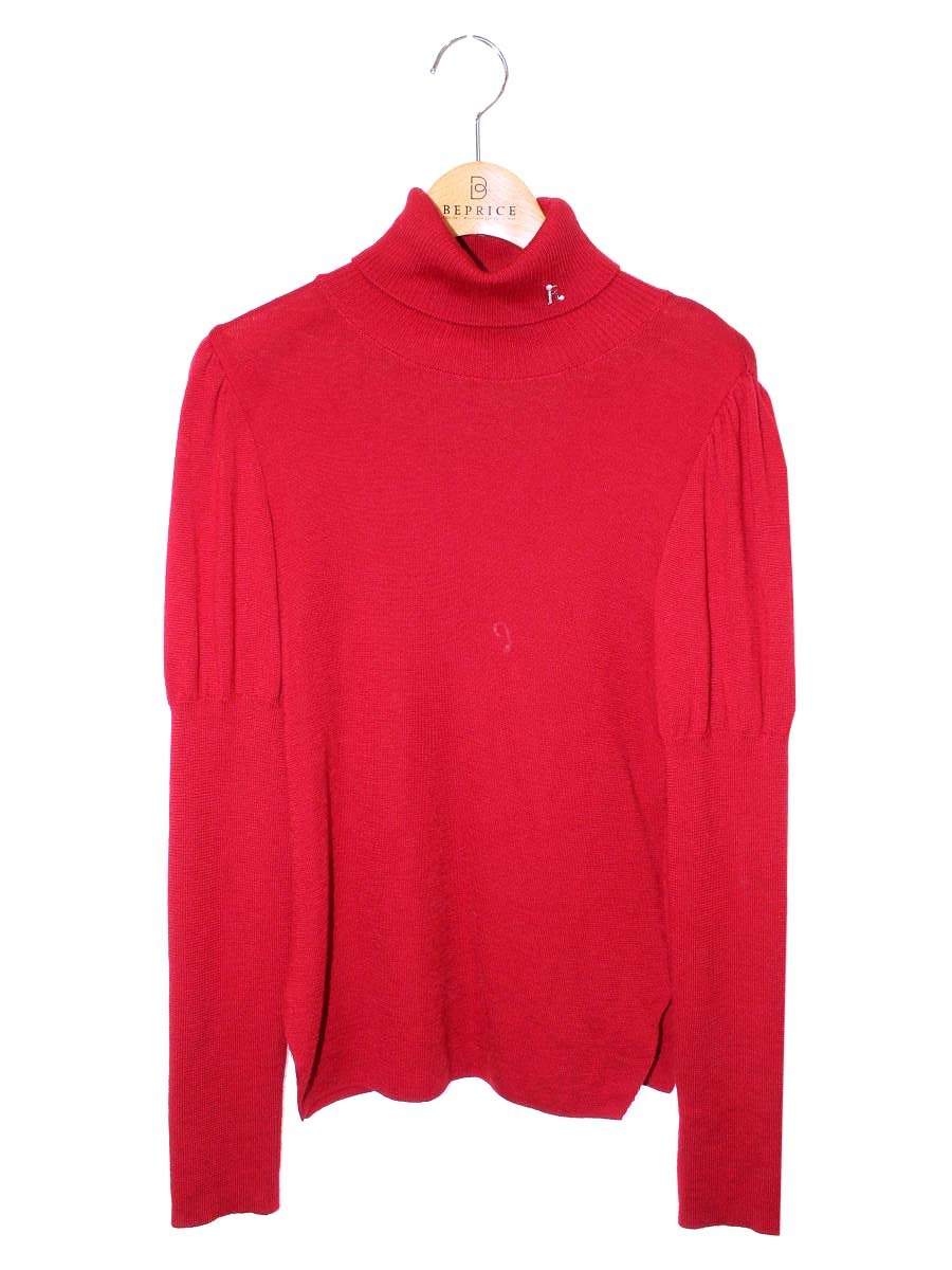 ルネ 6242470 ニット トップス 34 レッド ハイネック ITVCI2SG1W74