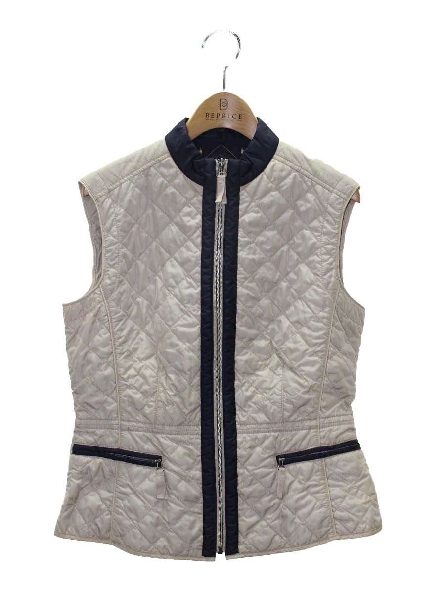 ウィークエンドマックスマーラ 51510117 ジップアップベスト 38 ベージュ キルティング IT6W20CM3W1C