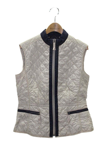 ウィークエンドマックスマーラ 51510117 ジップアップベスト 38 ベージュ キルティング IT6W20CM3W1C