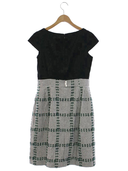 トッカ OPTOKW0450 ワンピース 2 ブラック 素材切替 千鳥柄 ITKDYM9UYBNQ
