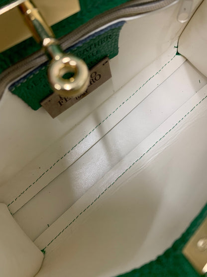 フランコフェラーロ ハンドバッグ グリーン ベルト 2way ITBZIHHEZ71A