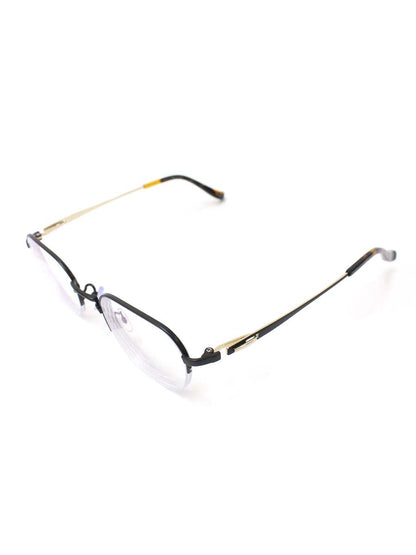 キオヤマト KT-495J メガネ ブラック/ブラウン ボストン メタルフレーム  ハーフリム べっ甲柄 ITC61DPBGUI8 【SALE】