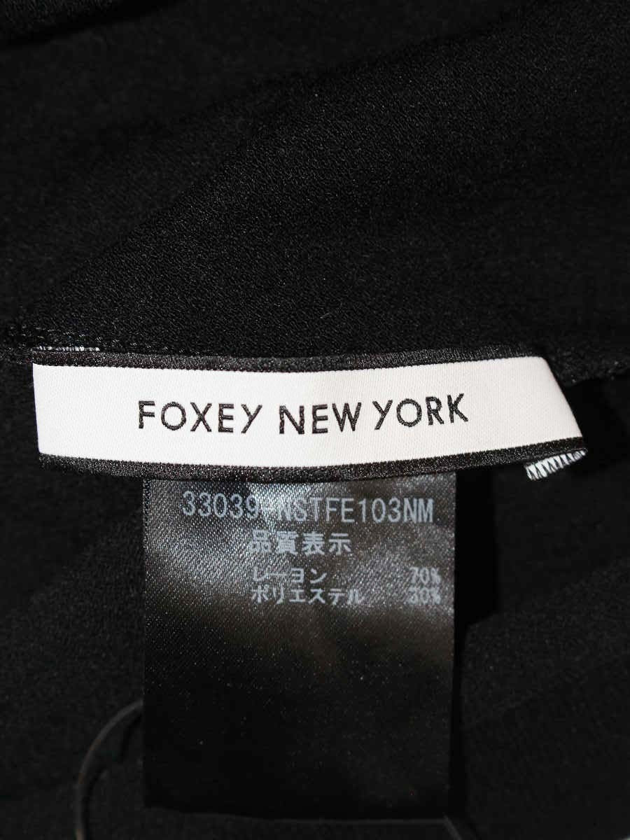 フォクシーニューヨーク ミューズトップス 33039 カットソー 40 ブラック ITOENQ7JN6F0