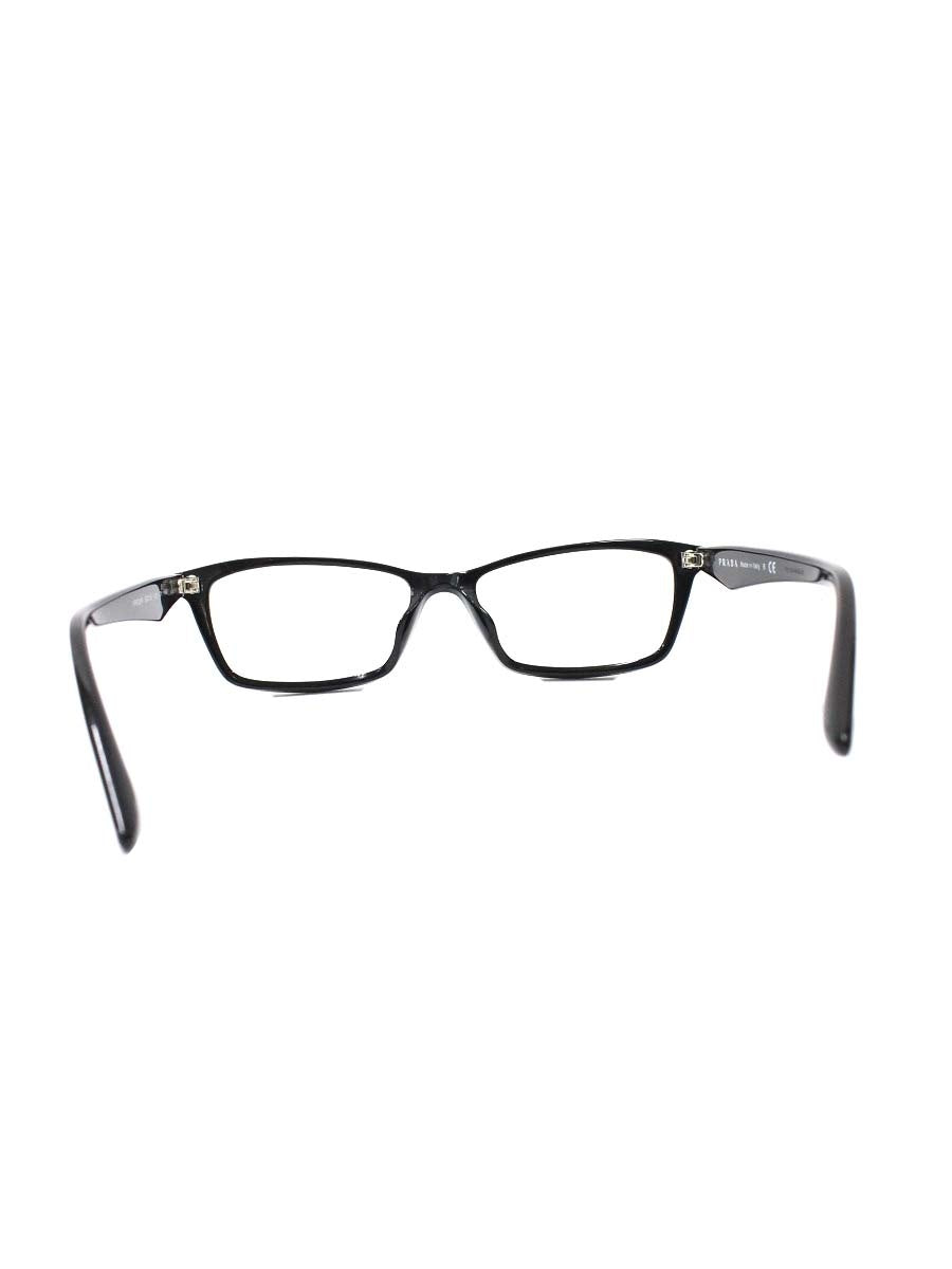 プラダ VPR20R メガネ ブラック トライアングルロゴ セルフレーム フルリム スクエア ITTMZ3NGJOGA