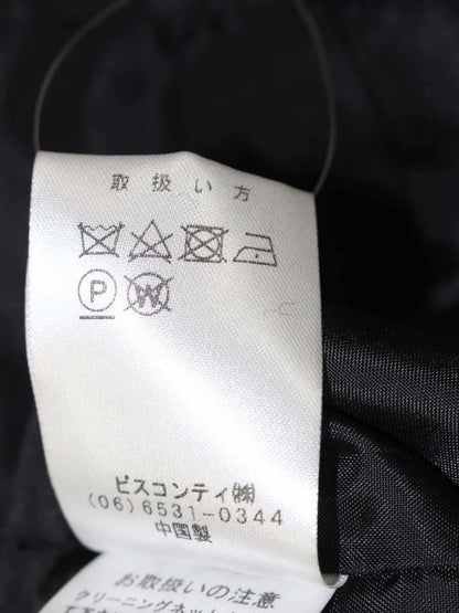 ギャラリービスコンティ 1428975 ワンピース 3 ブラック ウール カットワークフラワー IT2IOKQSNKLS