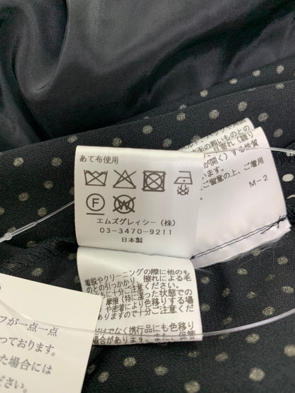 エムズグレイシー フリル襟ドット柄オールインワン 616306 40 ブラック ITY82L84U20O