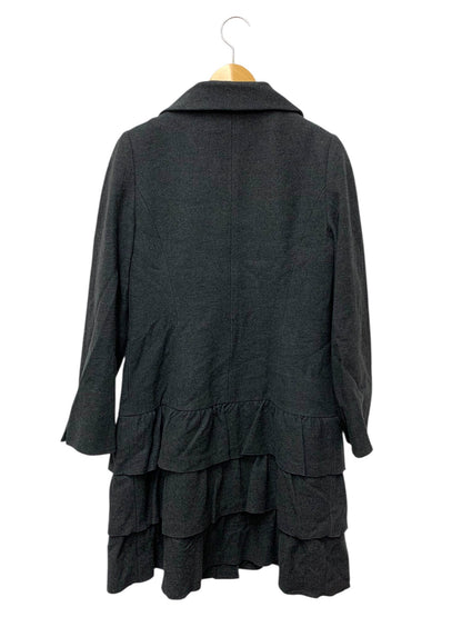 エムズグレイシー 429507 コート 38 グレー ティアード フリル ウール IT3BP2UUHU1U 【SALE】