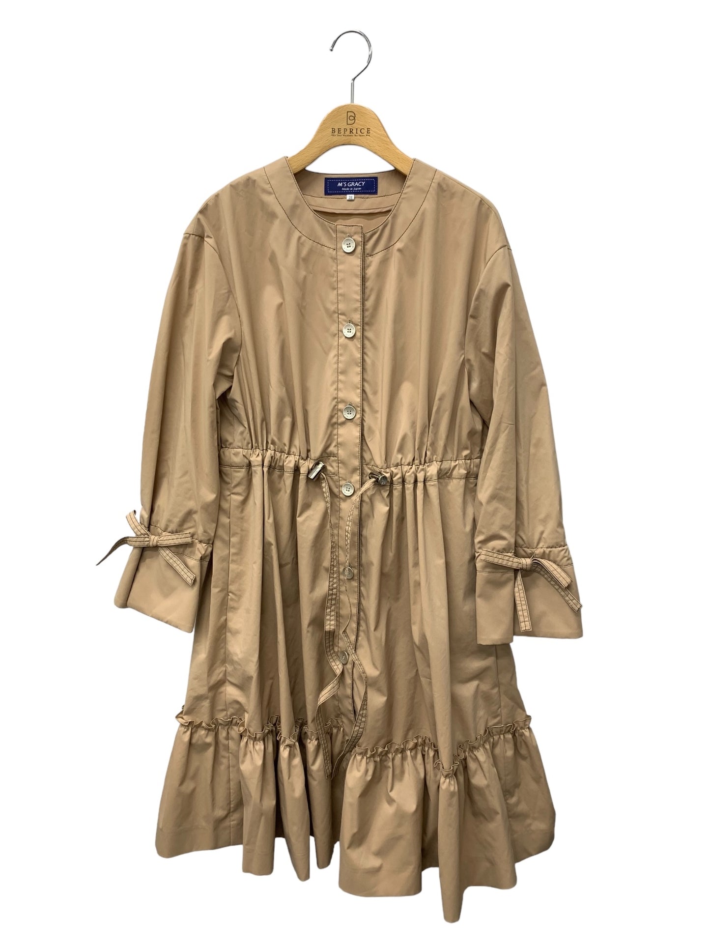 エムズグレイシー Spring Dress Coat 919104 コート 38 ベージュ IT5INL7DTPGN