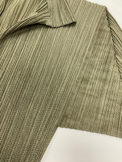 プリーツプリーズイッセイミヤケ PP73-JK225 シャツワンピース 3 カーキグリーン プリーツ ITAK3BCJSDWG 【SALE】