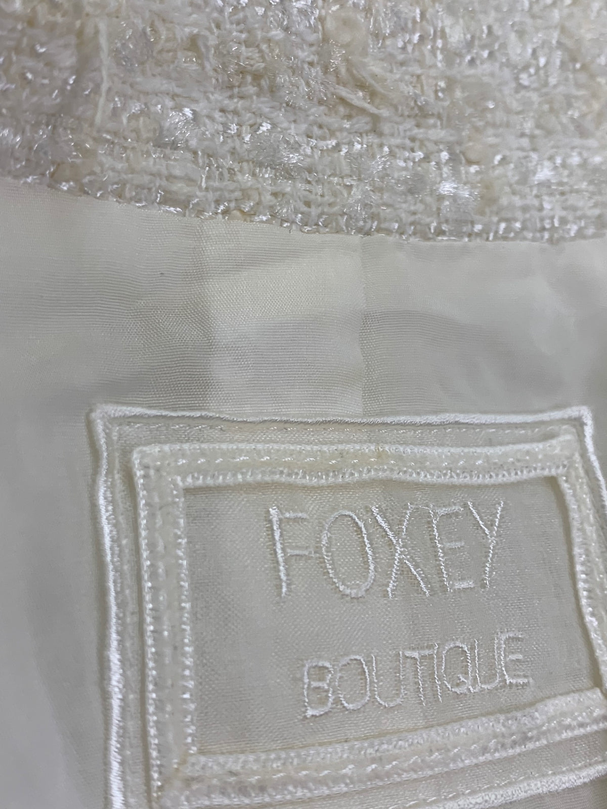 フォクシーブティック JACKET "SNOWFLAKE" 41308 ジャケット 40 ホワイト IT6NRY70QUUS