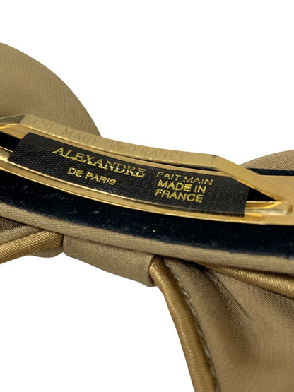 アレクサンドルドゥパリ バレッタ ベージュ リボン ITL2IB15S3JE