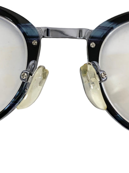 杉本圭(スギモトケイ) KS-108 メガネ ブルー セルフレーム フルリム ウェリントン ITL9MQ3LJ3TY