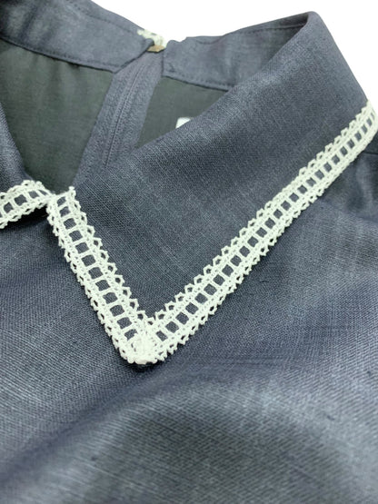 フォクシーニューヨーク Libre Dress 42738 ワンピース 42 ネイビー レース フレア ITJ3UGO962HI