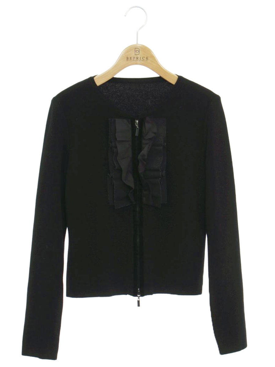 フォクシーブティック Braided Trim 36793 カーディガン 40 ブラック ITAAPYTGIWXK