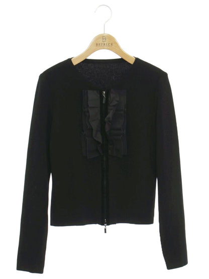 フォクシーブティック Braided Trim 36793 カーディガン 40 ブラック ITAAPYTGIWXK