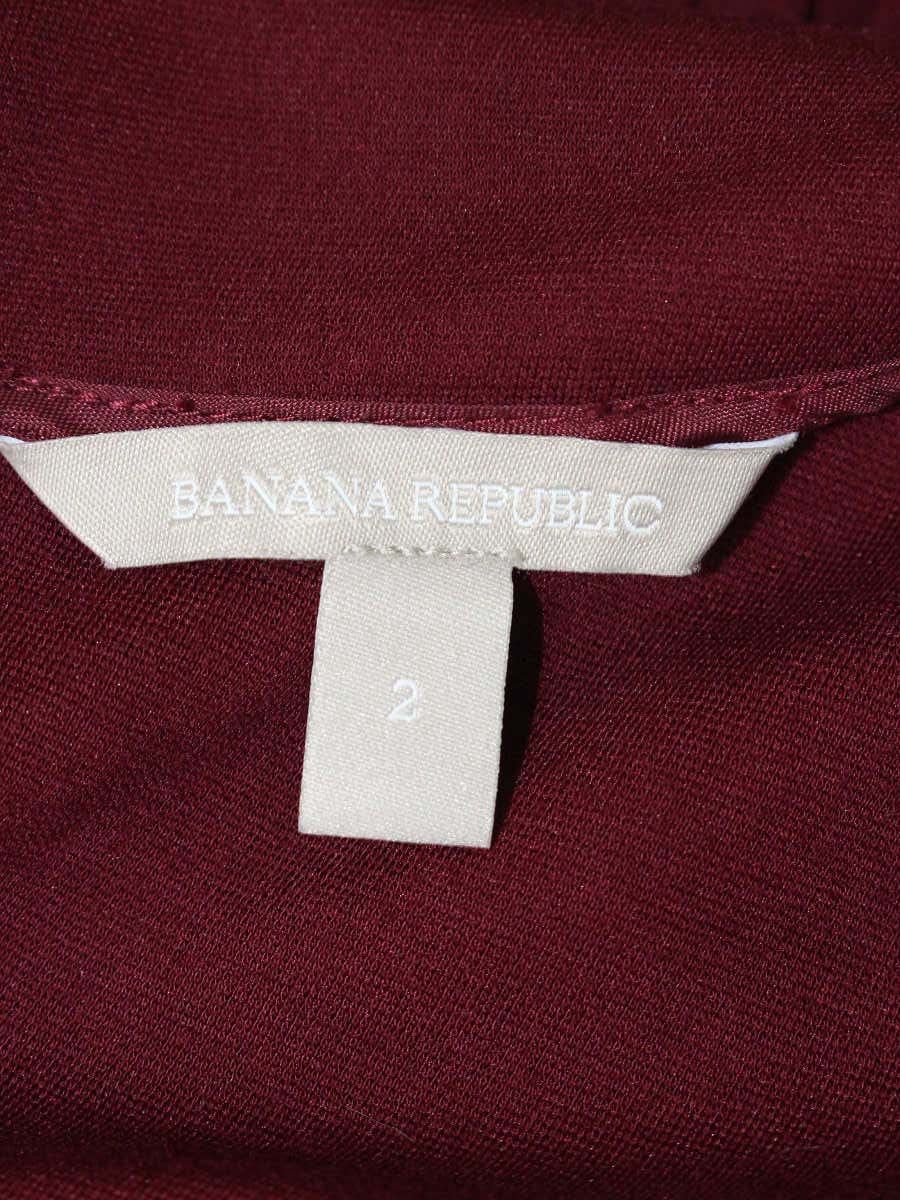 バナナリパブリック S/933562-01 ワンピース 2 ワインレッド IT65V7YKL2PK