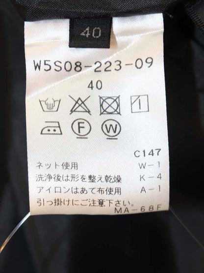 トゥービーシック W5S08-223-09 スカート 40 ブラック ウエストゴム 刺繍 IT0G7P22J2VY 【SALE】