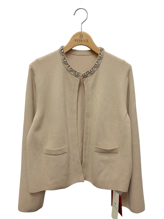 アマカ ビジューニットボレロ V5N-72-440-40 カーディガン 40 ベージュ ITS8C7FAHYP0