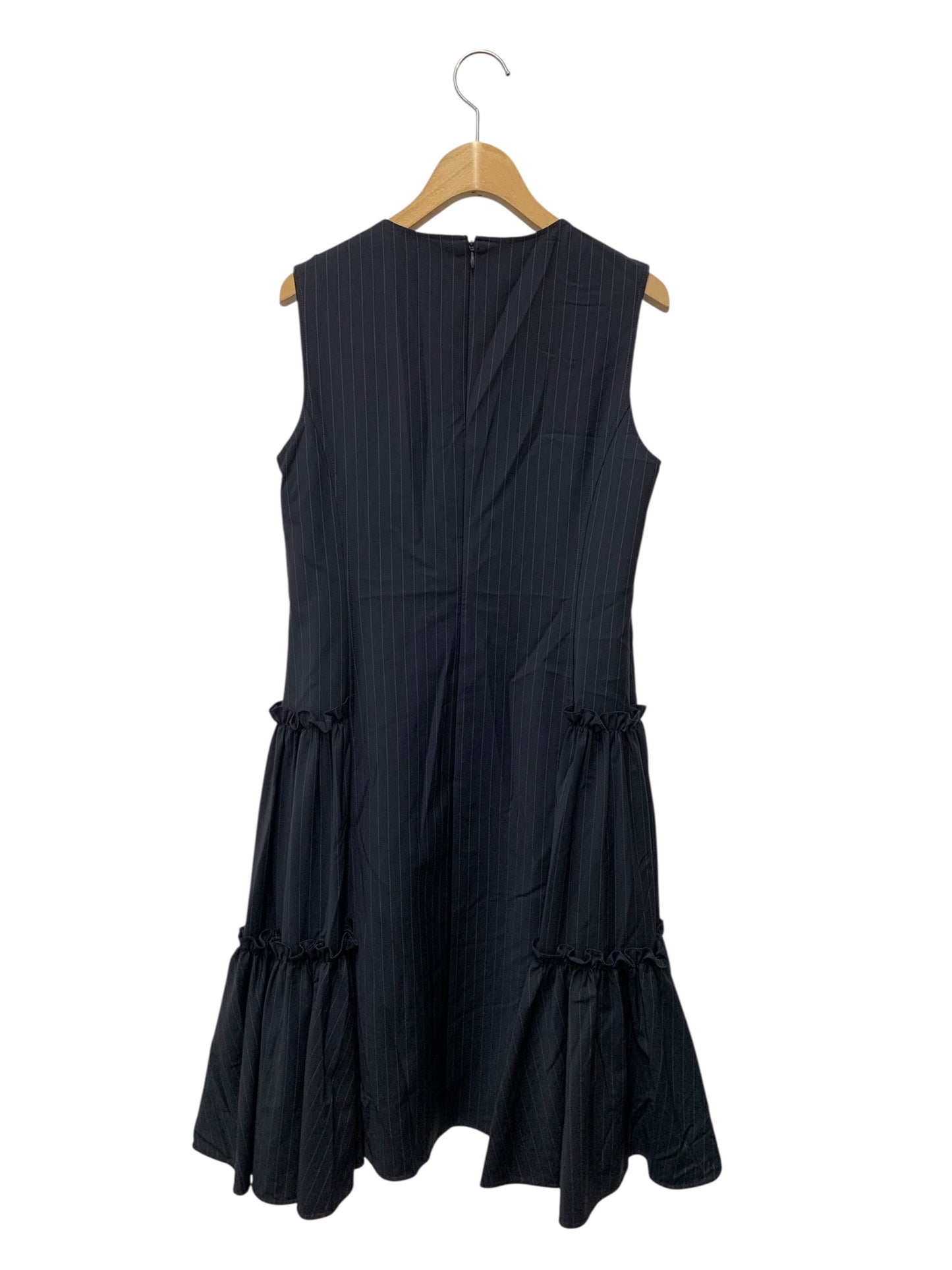 アディアム 42006 ワンピース ネイビー バックジップ ピンストライプ IT814B9F4GHS