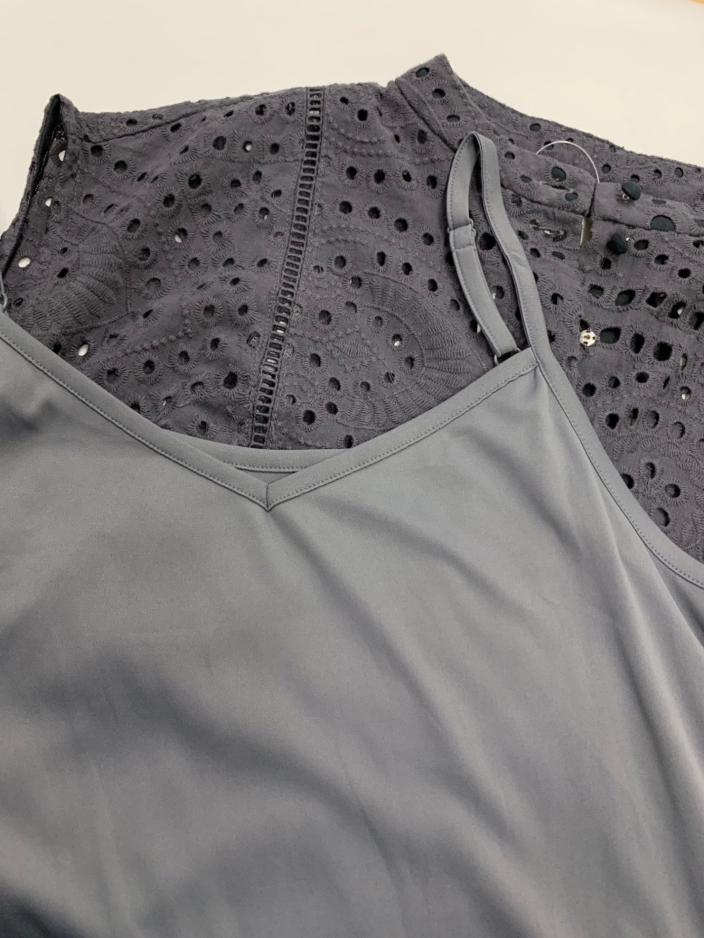 アメリ 02110560900 ワンピース M チャコール レース IT6A19S671RZ