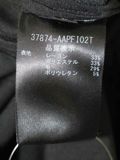 アディアム 37874 パンツ 0 ブラック タック ワイド パール スリット ITC5MESUCVJW