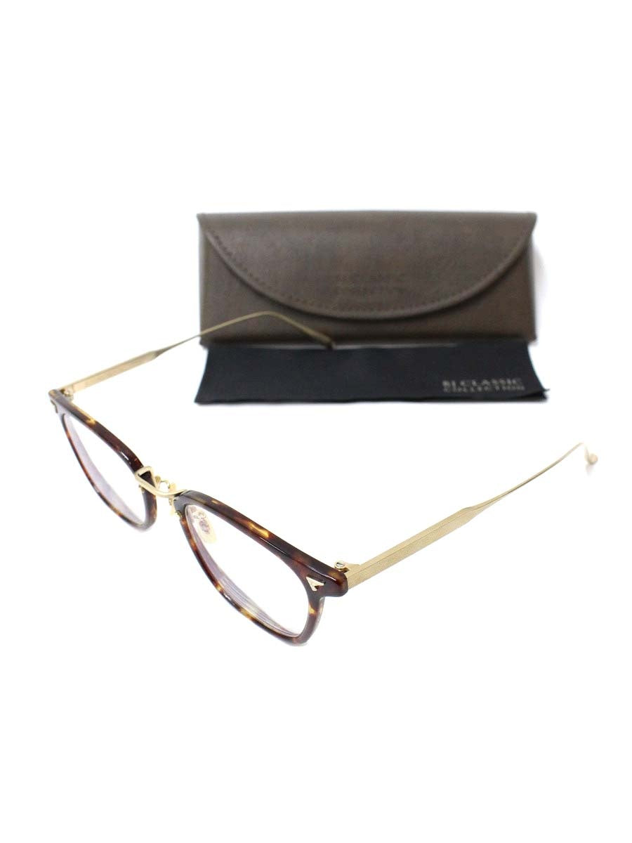 BJクラシックコレクション COM-554 メガネ ブラウン/ゴールド ウエリントン COMBI ITBDVGP51H15