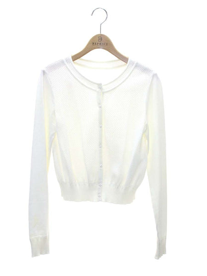 フォクシーブティック French Sable 35981 カーディガン 38 ホワイト ITVIT65RCO00