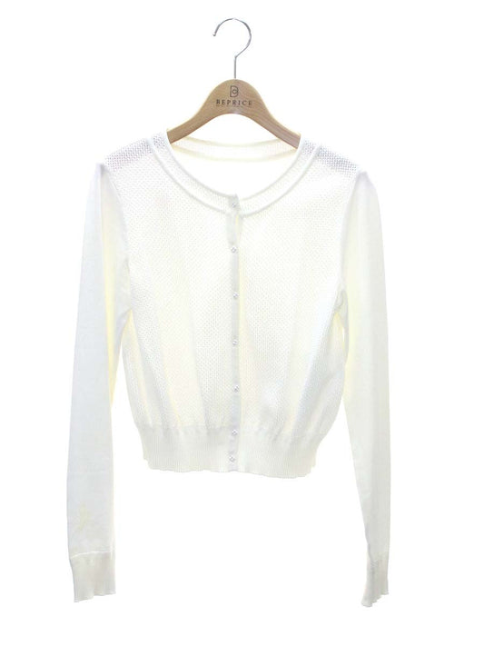 フォクシーブティック French Sable 35981 カーディガン 38 ホワイト ITVIT65RCO00