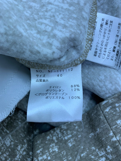 エムズグレイシー 111112 ワンピース 40 グレー パフスリーブ ITI4JK9P6LO0