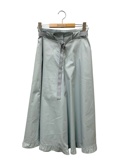 エムズグレイシー Cigarette Pants with Ribbon 016303 パンツ 40 ブルー ワイド ITGGQEXZZNCF