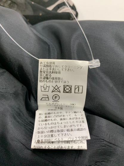 エムズグレイシー 411303 ワンピース 40 ブラック シフォンフリル ITHX4MMELCMW