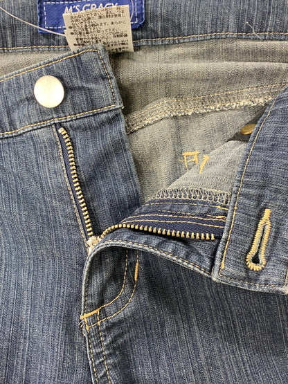 エムズグレイシー 726317 デニムパンツ 40 ネイビー フリル IT3MVX2IHPYM