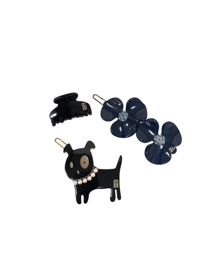 アレクサンドルドゥパリ クリップ ピン その他 犬モチーフ フラワーモチーフ 3点セット IT52HSRAA23W