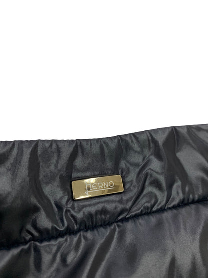 ヘルノ ウルトラライト ダウンジャケット PI001650D  40 ブラック スタンドカラー 七分袖 ITF9DFBQ7BA0