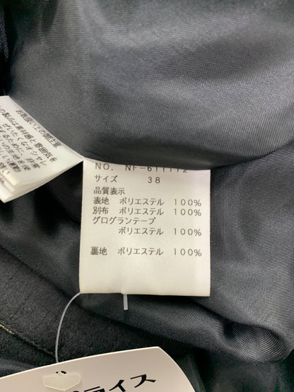 エムズグレイシー 市松柄ロゴ入りジャガードドレス 611112 38 ブラック ITGTDI3GDNLY