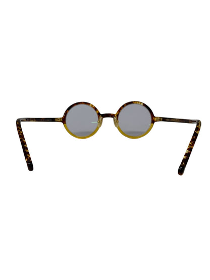 白山眼鏡店 round classic メガネ 眼鏡 ブラウン べっ甲柄 セルフレーム フルリム オーバル ITHRABCXEC68