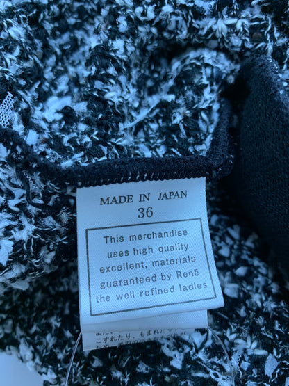 ルネ 6512040 ニットワンピース 36 ブラック ツイード IT384LAY1534