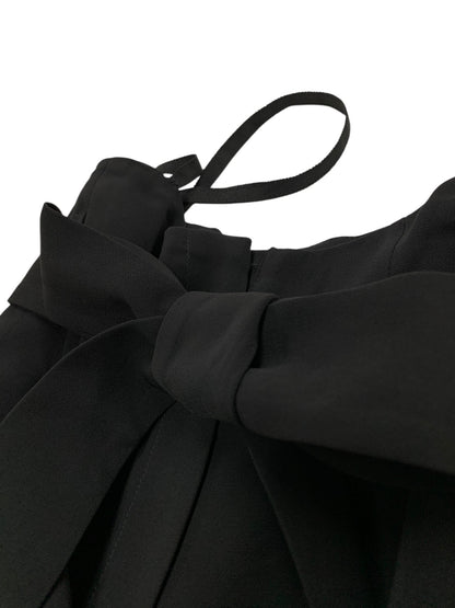 エムズグレイシー 216509 パンツ 40 ブラック サスペンダー付きワイドパンツ ITWEGYERKI5K