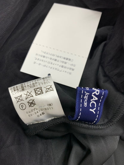 エムズグレイシー 917710 スカート 38 ブラック プリーツ ベロア チュール付き ウエストゴム ITBY8RJKBCSC