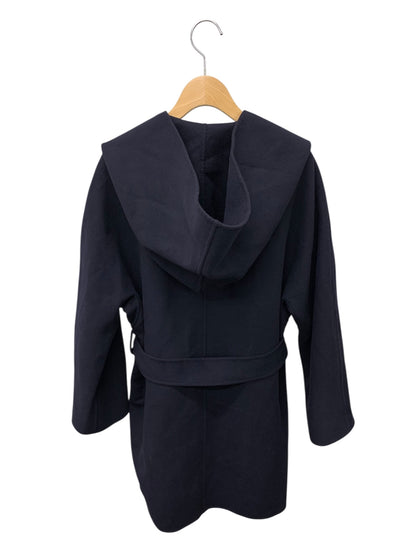 ブラミンク 7925-299-0293 コート 36 ネイビー ウール カシミヤ フード ITIRXHT9E6Q0