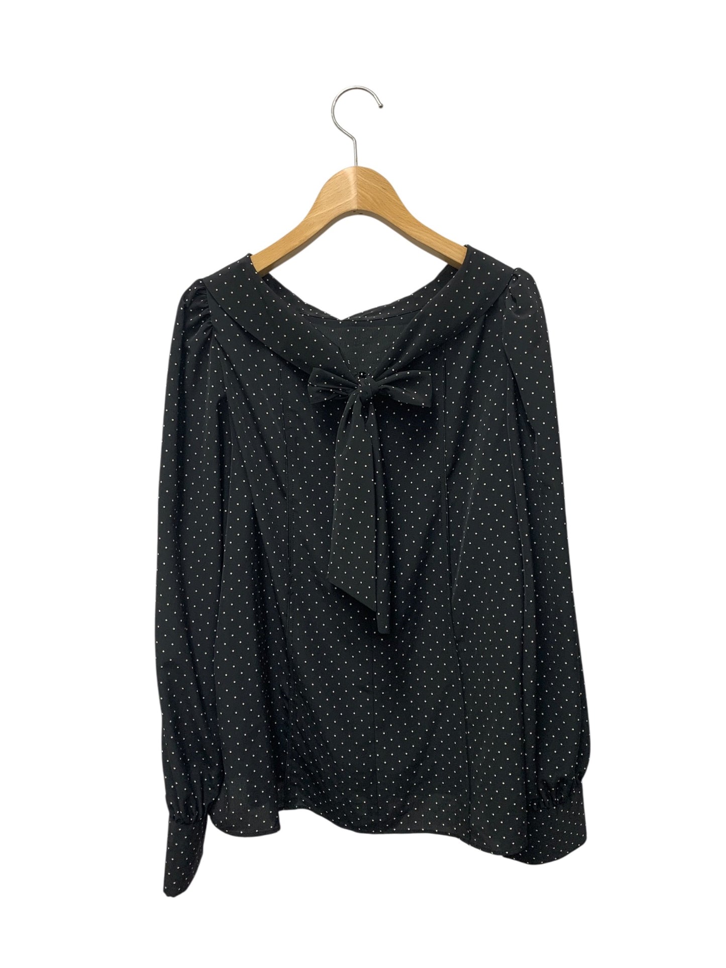 フォクシーブティック Blouse Dottie ドッティ 45622 ブラウス 42 ブラック ドット 水玉 ITU0BWCVS200