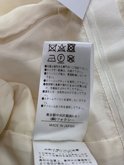 フォクシーブティック 43892 ジャケット 42 アイボリー ノーカラー IT88HCR1B0M8